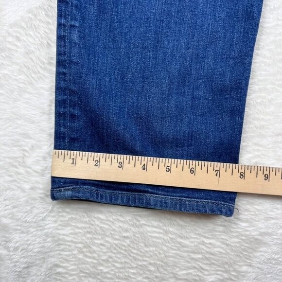 7 For All Mankind Jeans Mens 38 (36x29) Blue Straight Stretch Medium Wash Denim - Picture 6 of 10